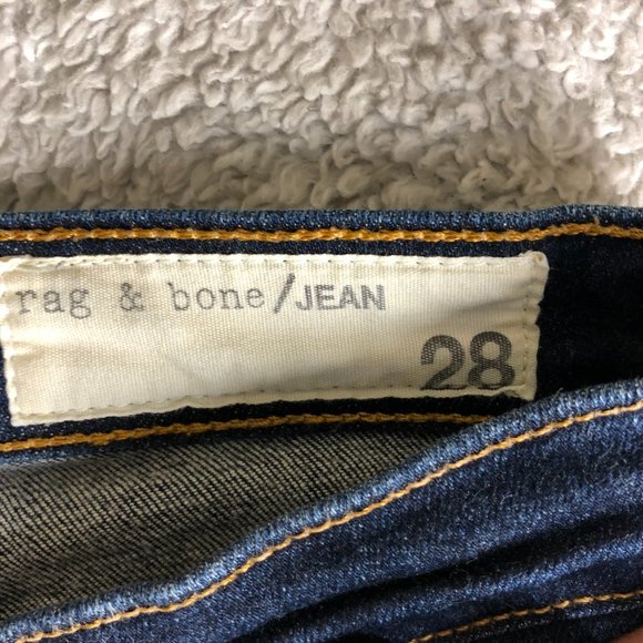 RAG & BONE HIGH RISE SKINNY JEANS SIZE 28 - Picture 4 of 7